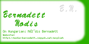 bernadett modis business card